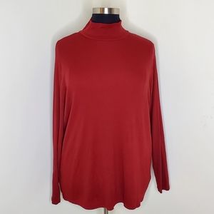 🆕️ Ava & Viv Turtlneck Sweater Plus Size Red Long Sleeve (20W/22W)